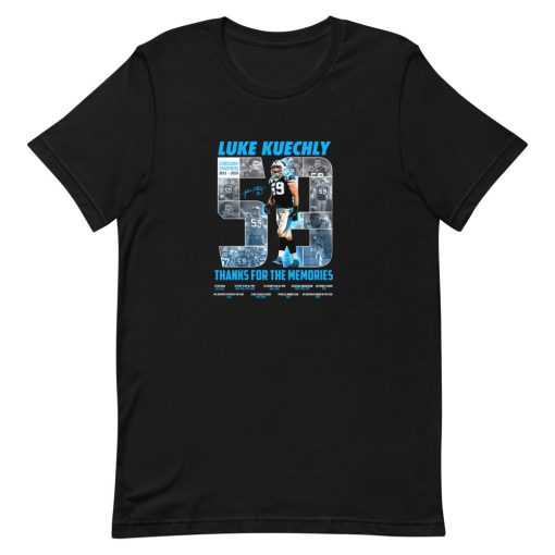 Buy Free shipping Luke Kuechly 59 Thanks For The Memories Shirt For Free  Shipping CUSTOM XMAS PRODUCT COMPANY